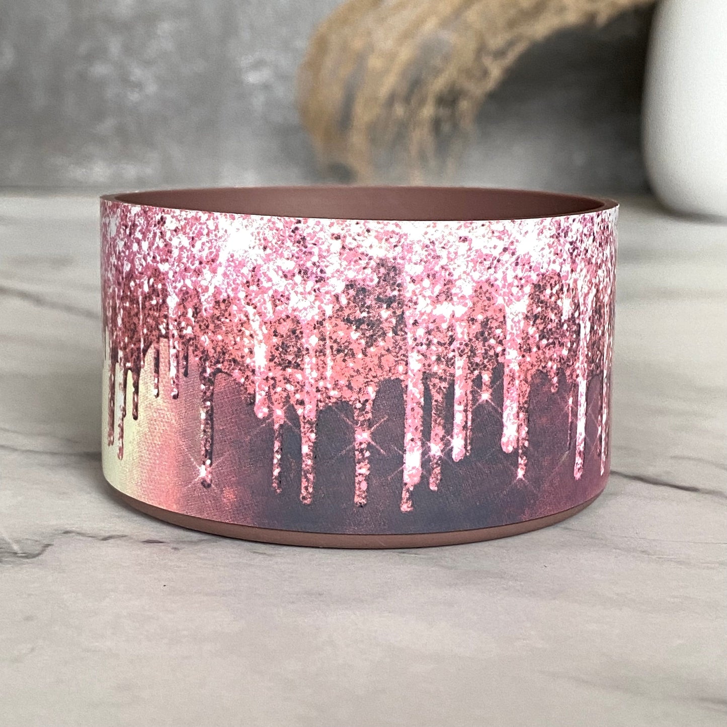 PINK GLITTER DRIP Tumbler Boot -fits 20-40oz NEW!