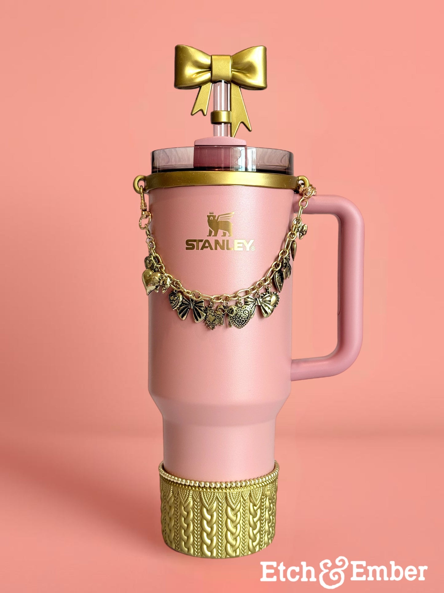 Gold Metallic MACRAME Tumbler Boot