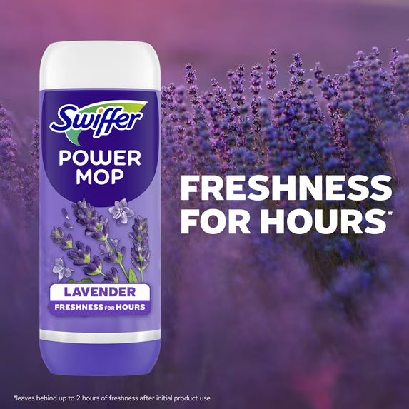 Swiffer Power Mop Floor Cleaning Solution with Lavender Scent, 25.3 fl oz, 3 Count