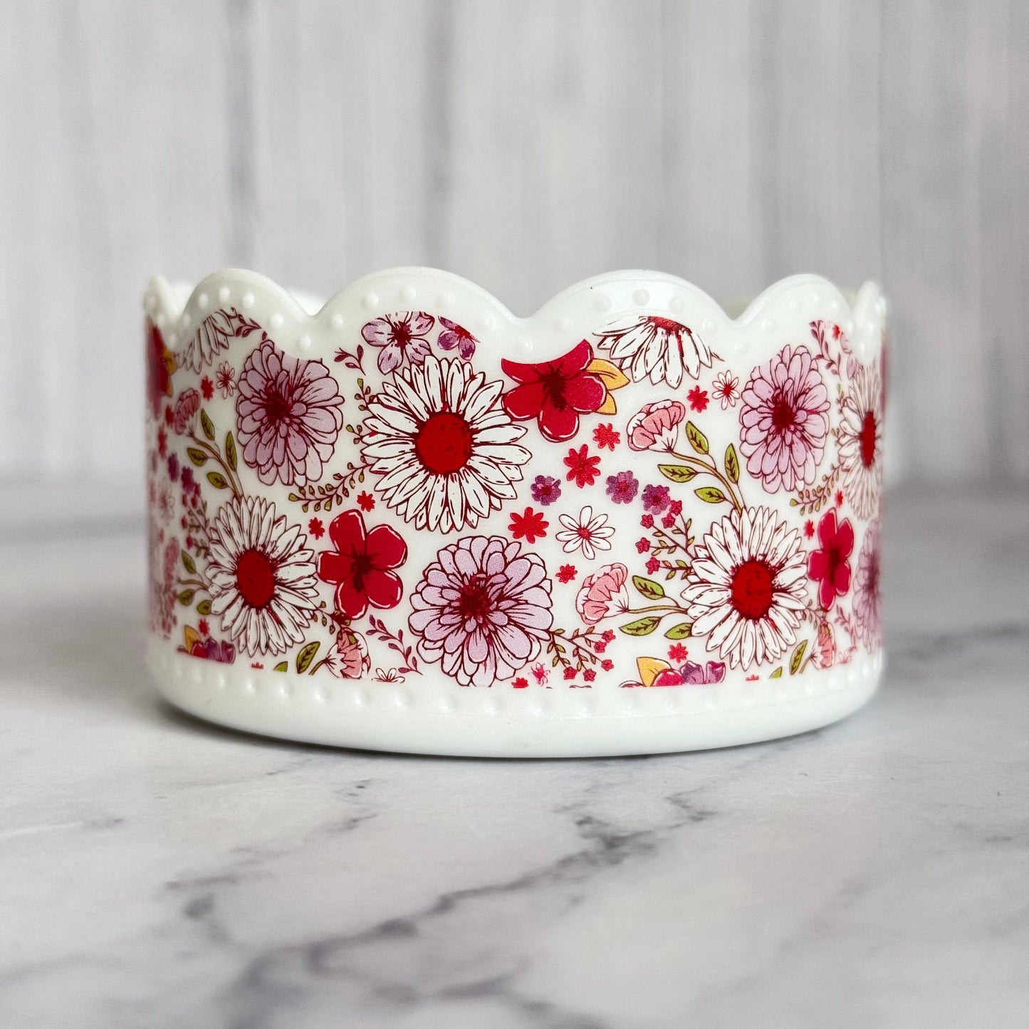 Floral Scallop Tumbler Boot