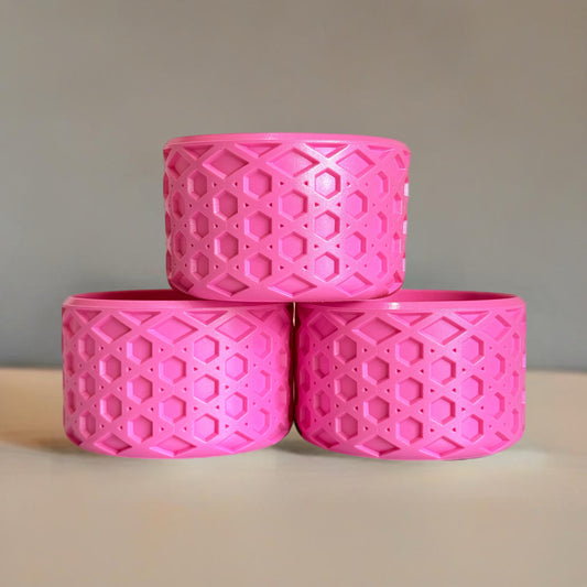 Popcicle Pink Waffle Tumbler Boot -Fall fits 20-40oz
