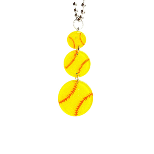 SOFTBALL Charm - Tumbler Handle Charm