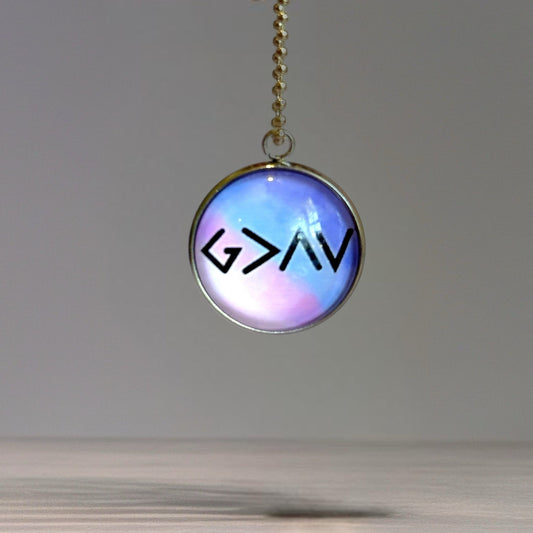 God is Greater Charm - Tumbler Handle Charm