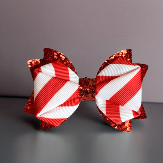 Peppermint Twist Tumbler Bow