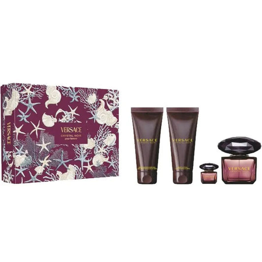 Crystal Noir Versace – Women 4Pcs Set EDP Spray