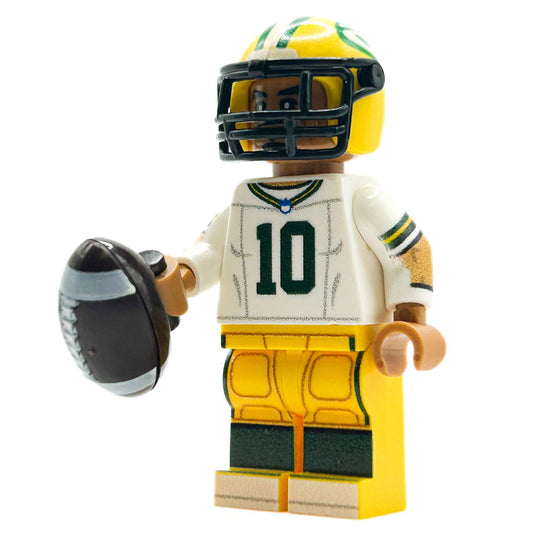 #10 QB Green Bay Football Player Minifig
