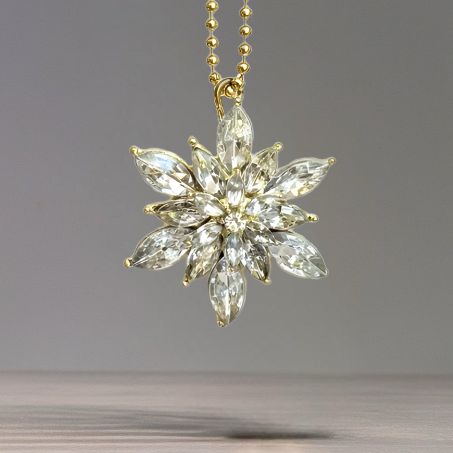 Bling Vintage Snowflake Charm - Tumbler Handle Charm