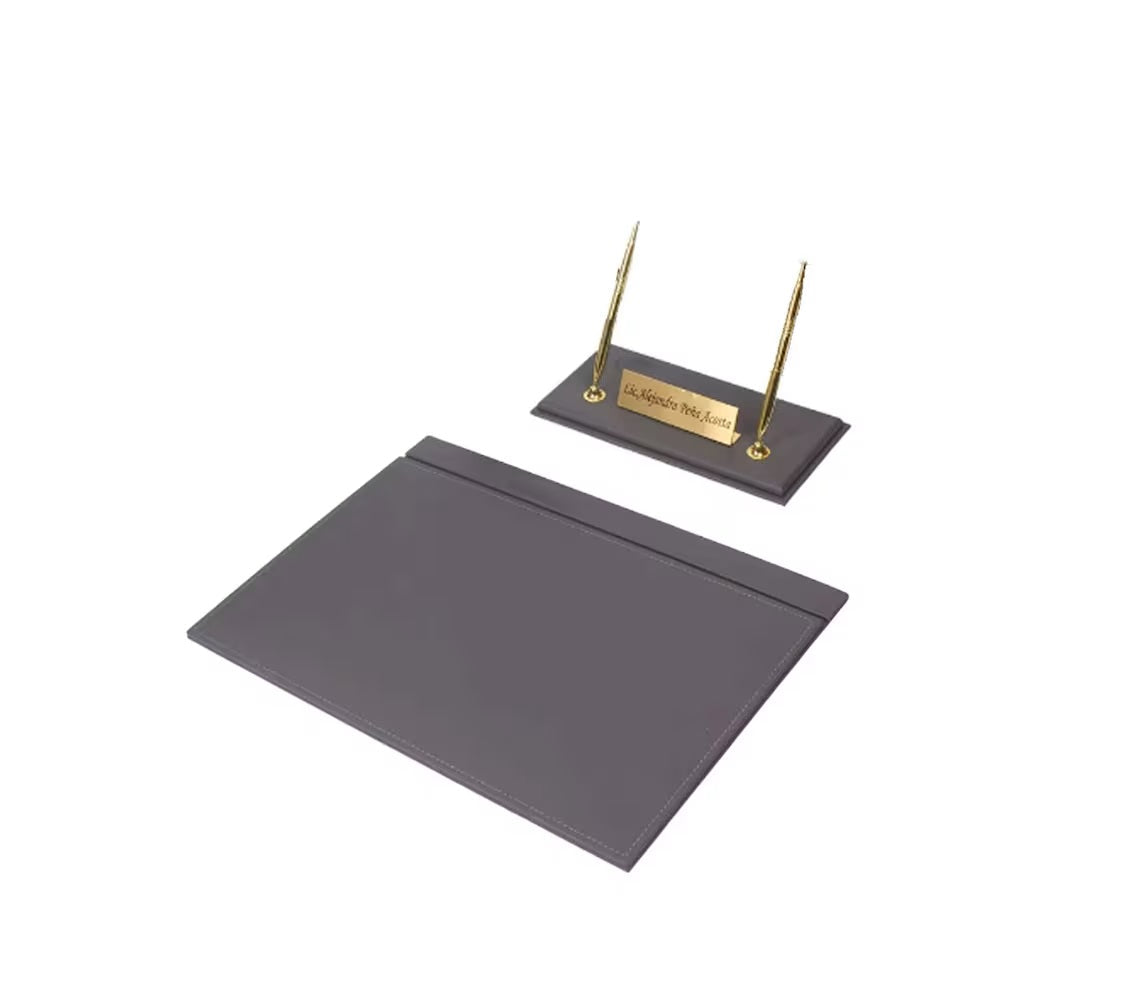MOOG Leather Desk Set - Red- 2 PCS