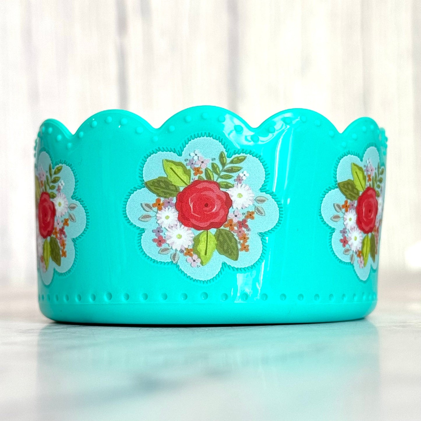Tiffany Floral Scallop Tumbler Boot