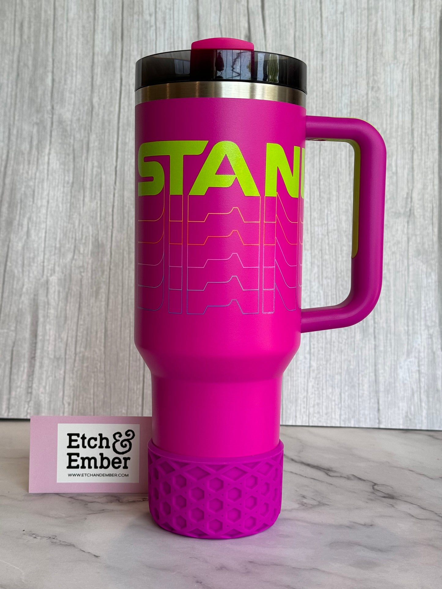 SUMMER SUNSET PURPLE WAFFLE Tumbler Boot