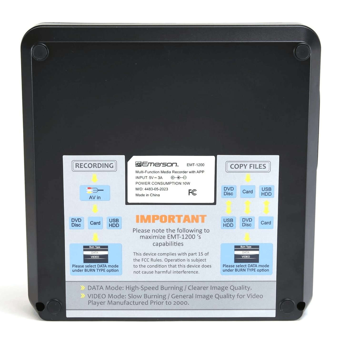 Emerson Multi Function Media Recorder
