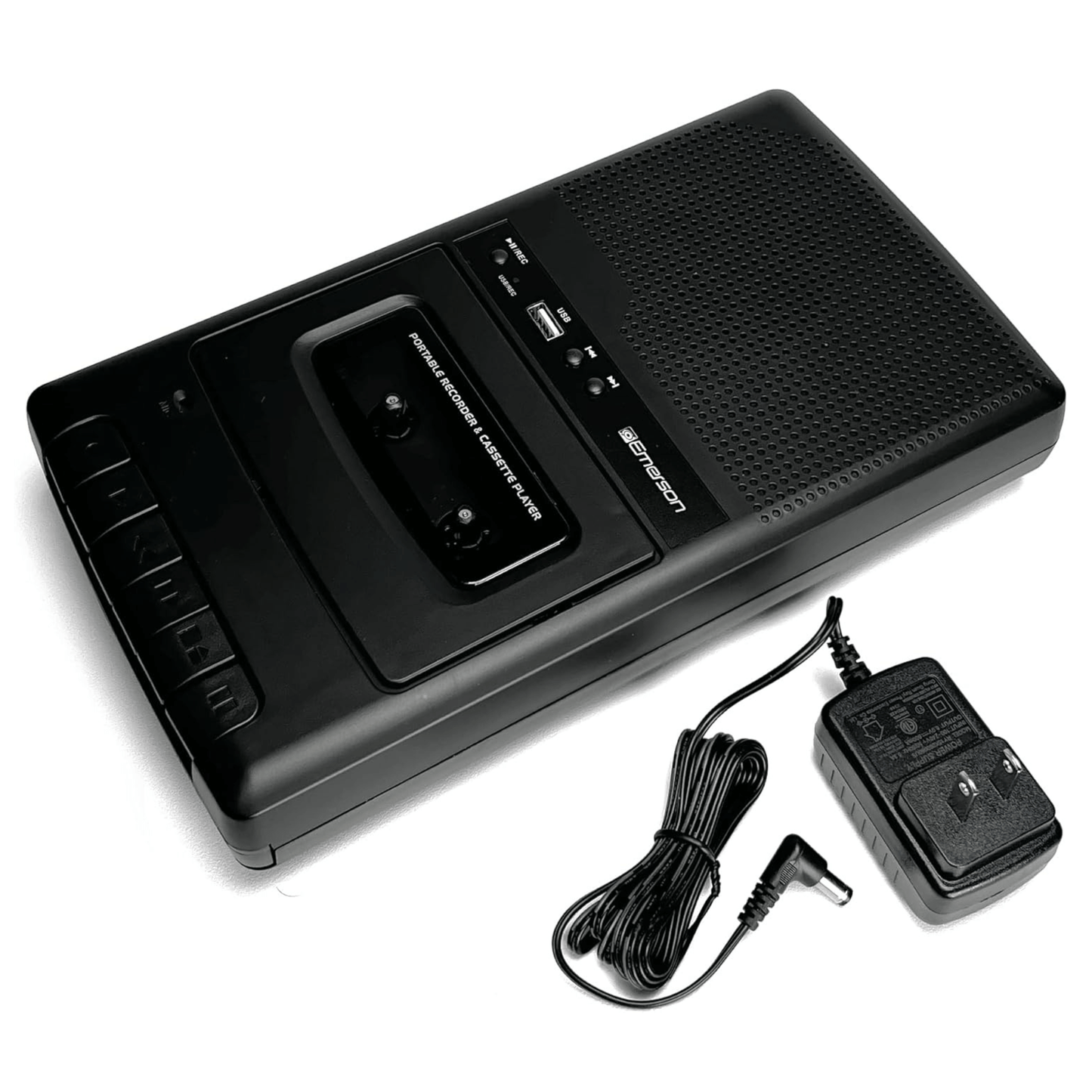 Emerson Portable Cassette Player and Recorder w Digital Conversion and Mic Input