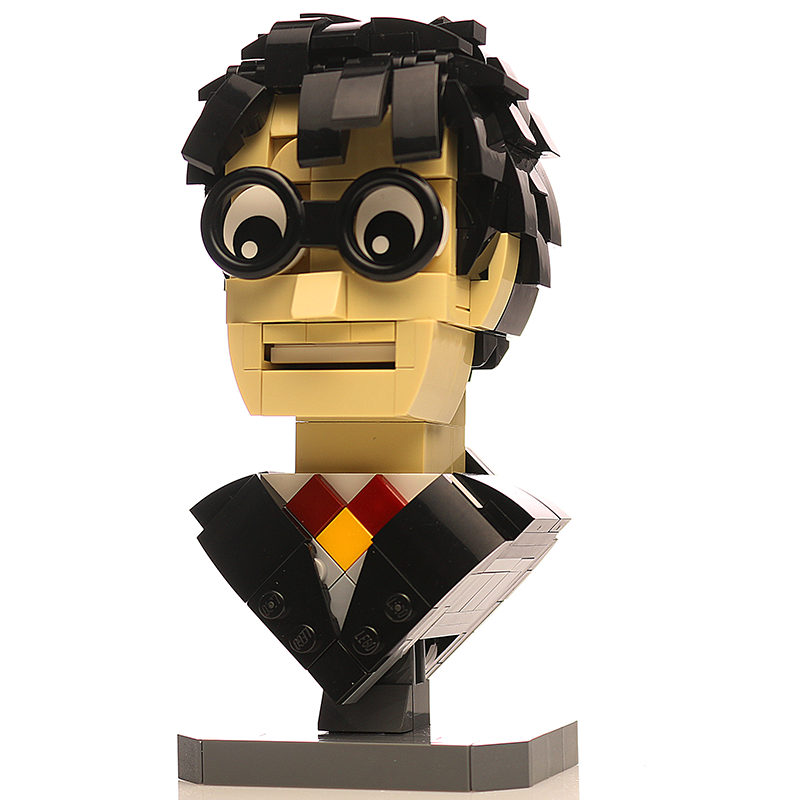 Harry Potter Bust MOC made using LEGO parts
