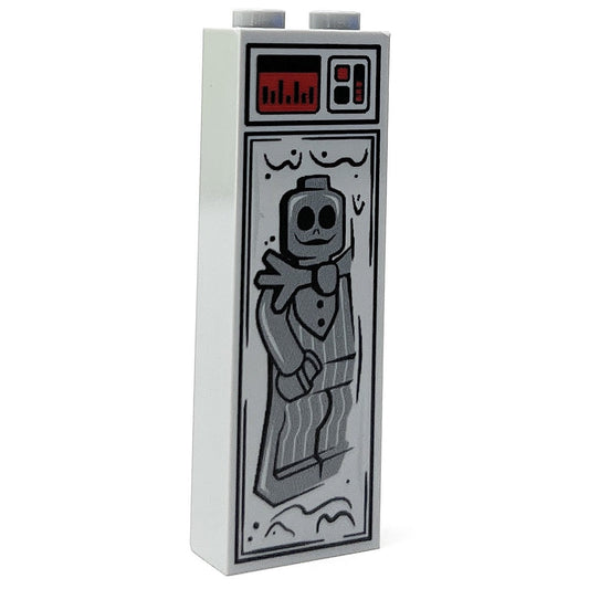 Bone Daddy (Halloween) in Carbonite (1x2x5 Brick) made using LEGO parts - B3 Customs