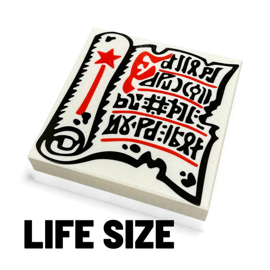 Life-Size 90s Magic Wizard Scroll Tile / Cosplay