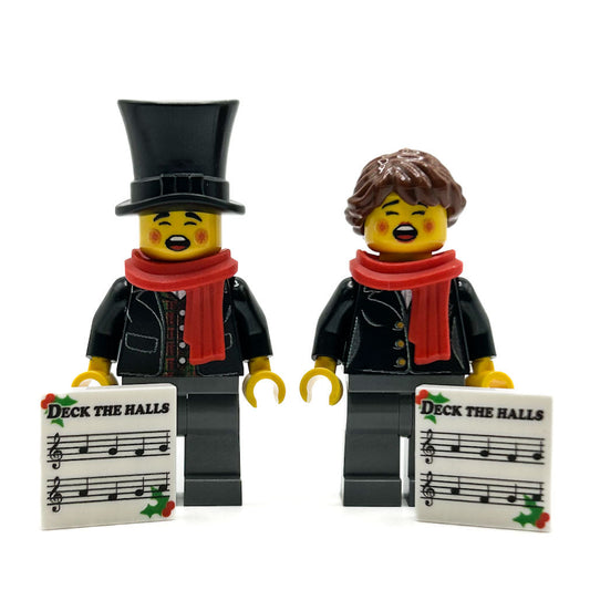 Custom Christmas Caroler Minifigs
