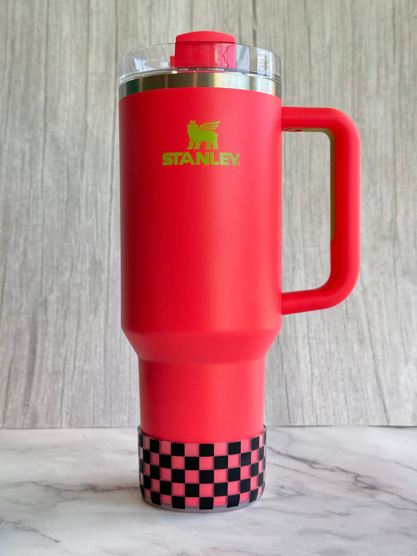 Clear Checkers Tumbler Boot -fits 20-40oz