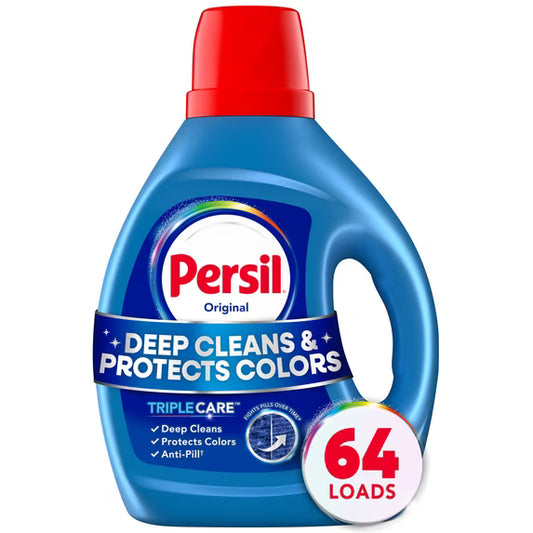 Persil Deep Clean Liquid Laundry Detergent, Original, 84 fl oz, 64 loads