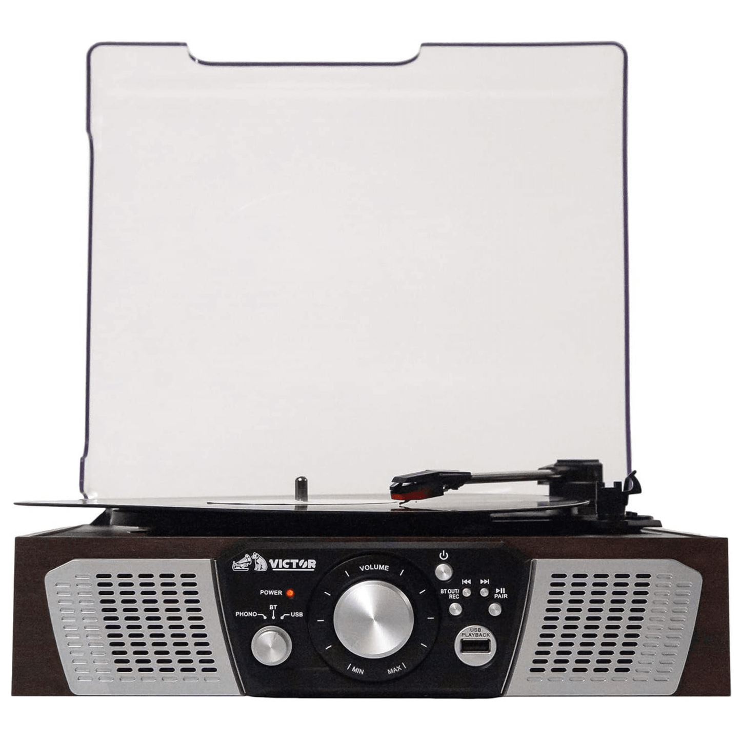 Victor Lakeshore 5-in-1 Hybrid Bluetooth Turntable System w USB and RCA Output