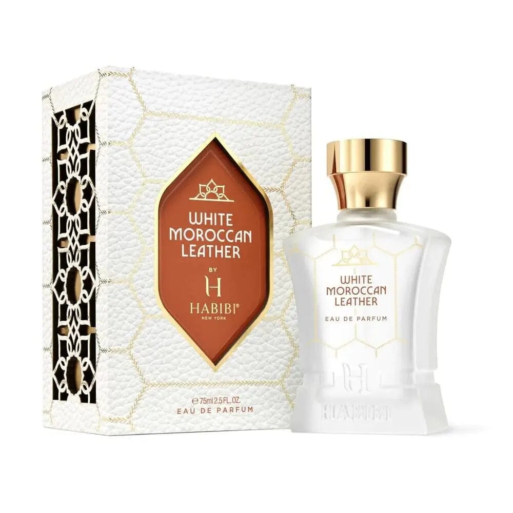 White Moroccan Leather By Habibi For Men 2.5 oz EDP Spray