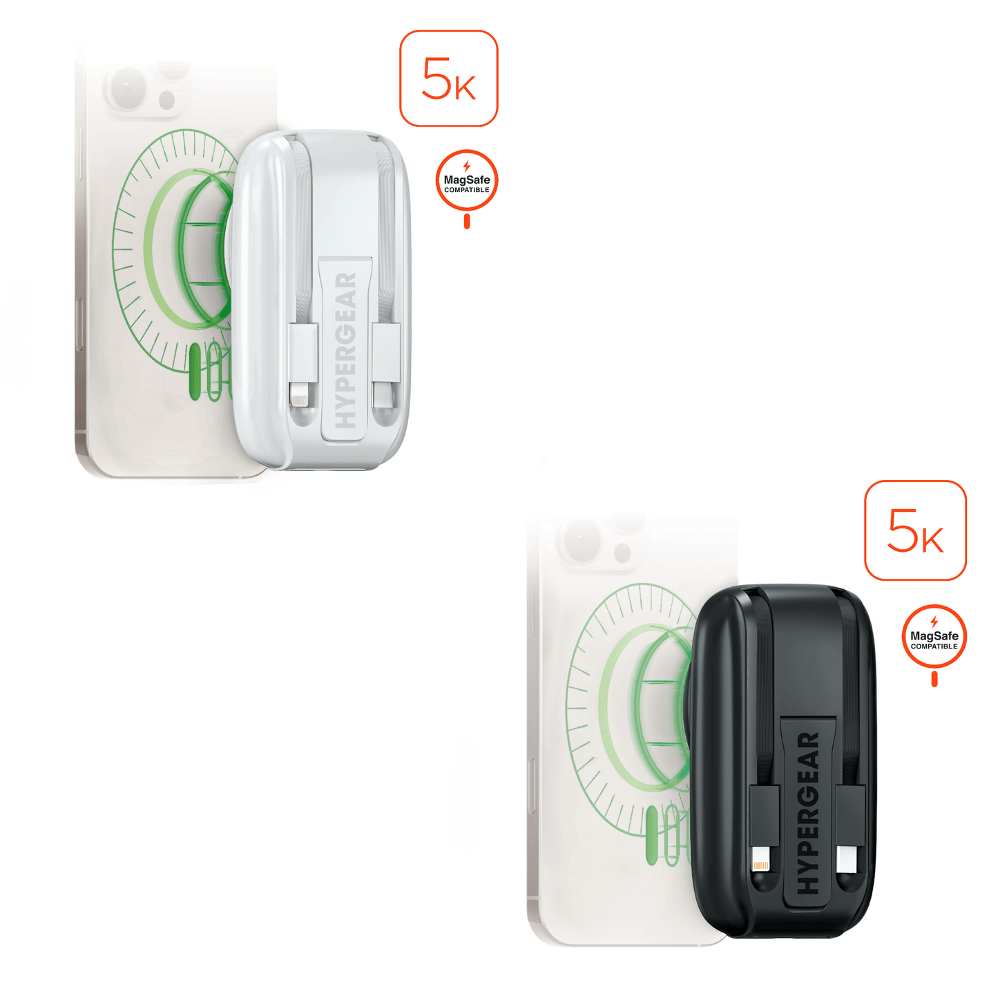 HyperGear Mag Grip Go 5000mAh Wireless Power Bank