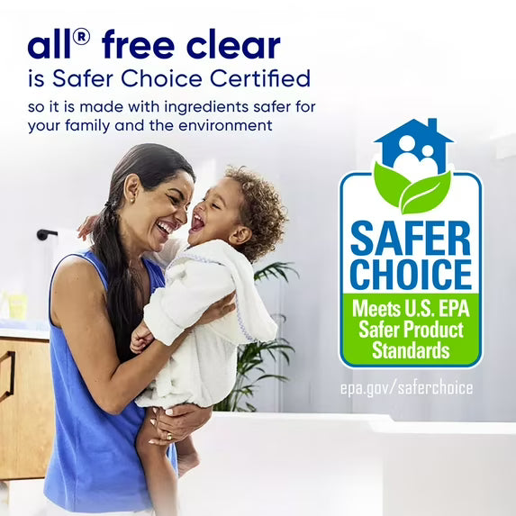 all Free Clear Liquid Laundry Detergent, 154 oz, 123 Loads