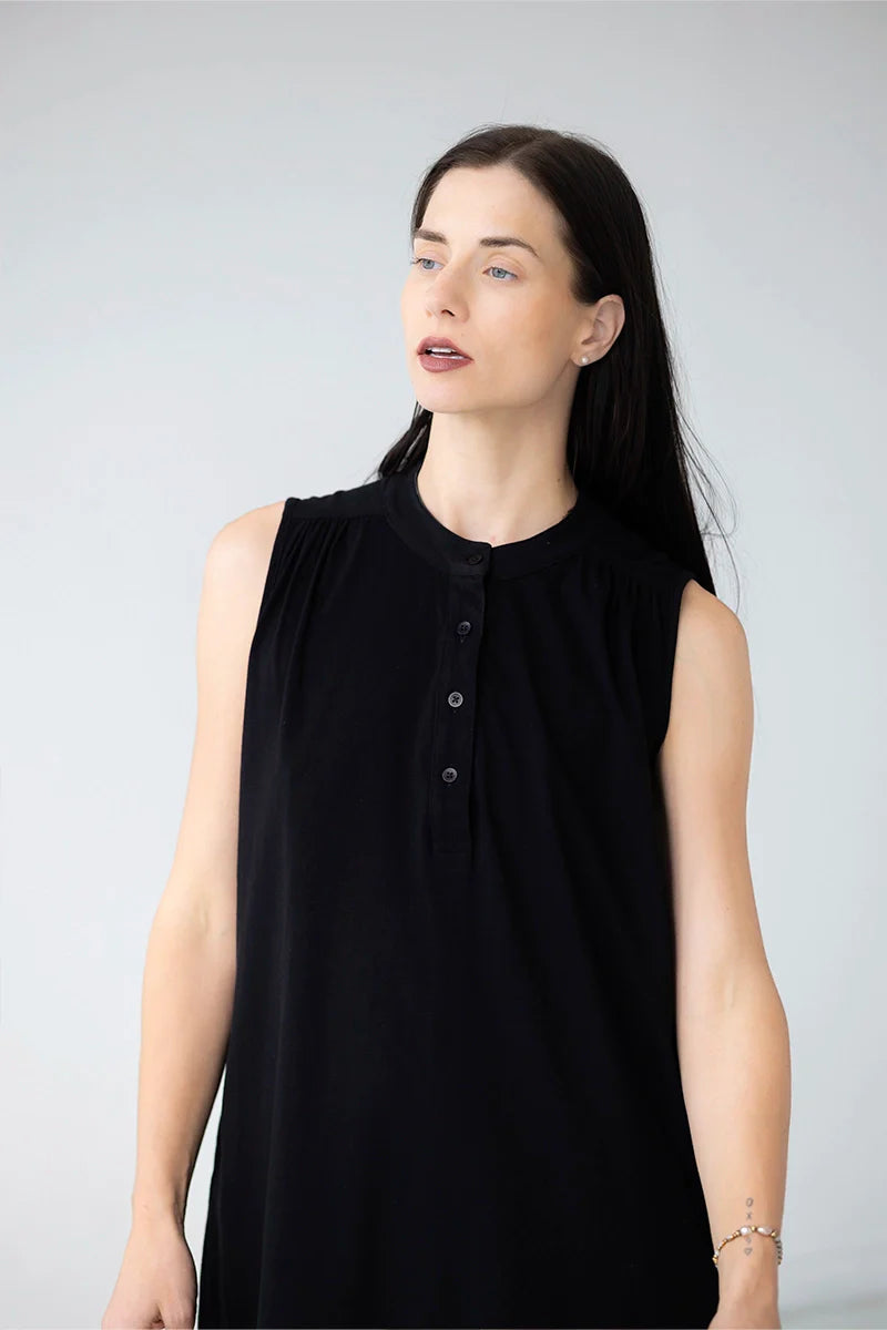 Aisha Relaxed Sleeveless Sleep Maxi Tunic