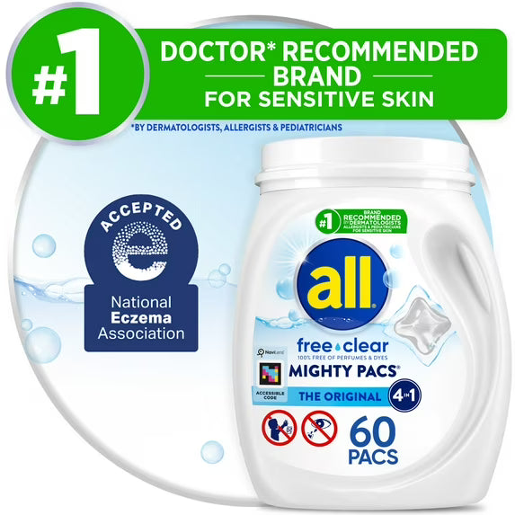 all Free Clear Mighty Pacs, 60 Count