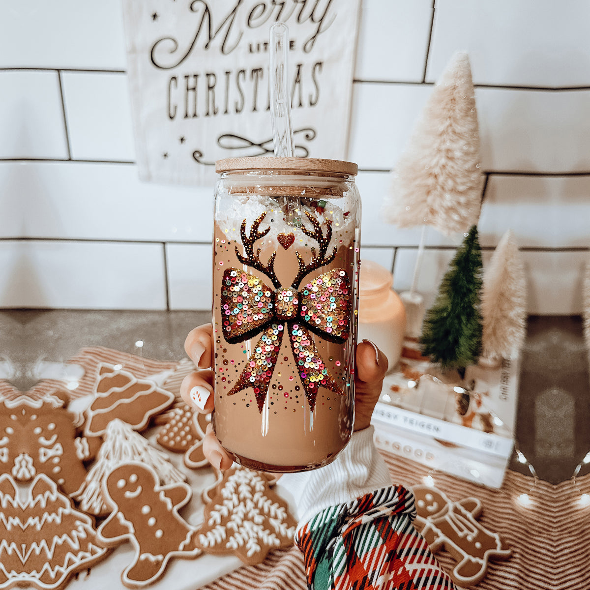 Sequin Bow Antlers