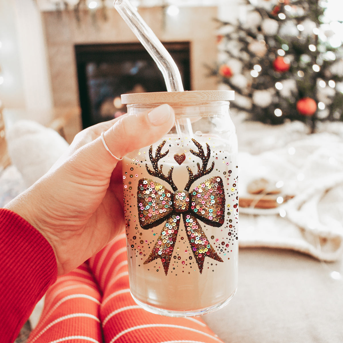 Sequin Bow Antlers