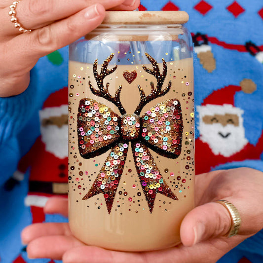 Sequin Bow Antlers