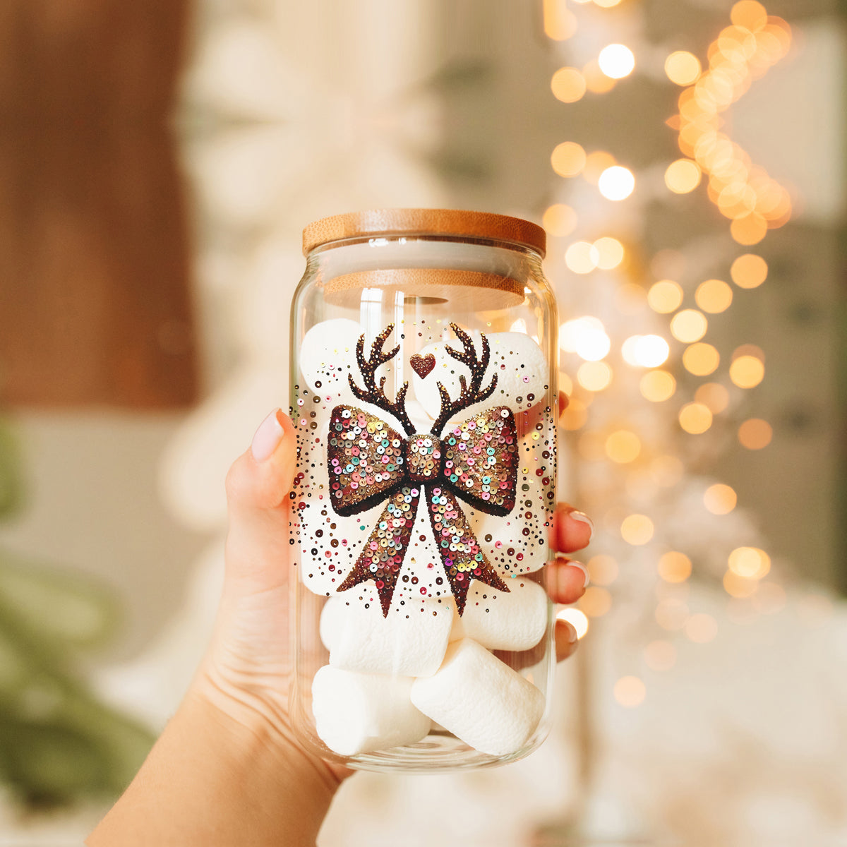 Sequin Bow Antlers