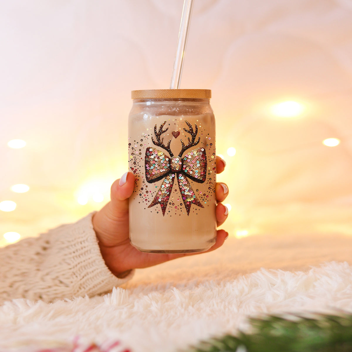 Sequin Bow Antlers