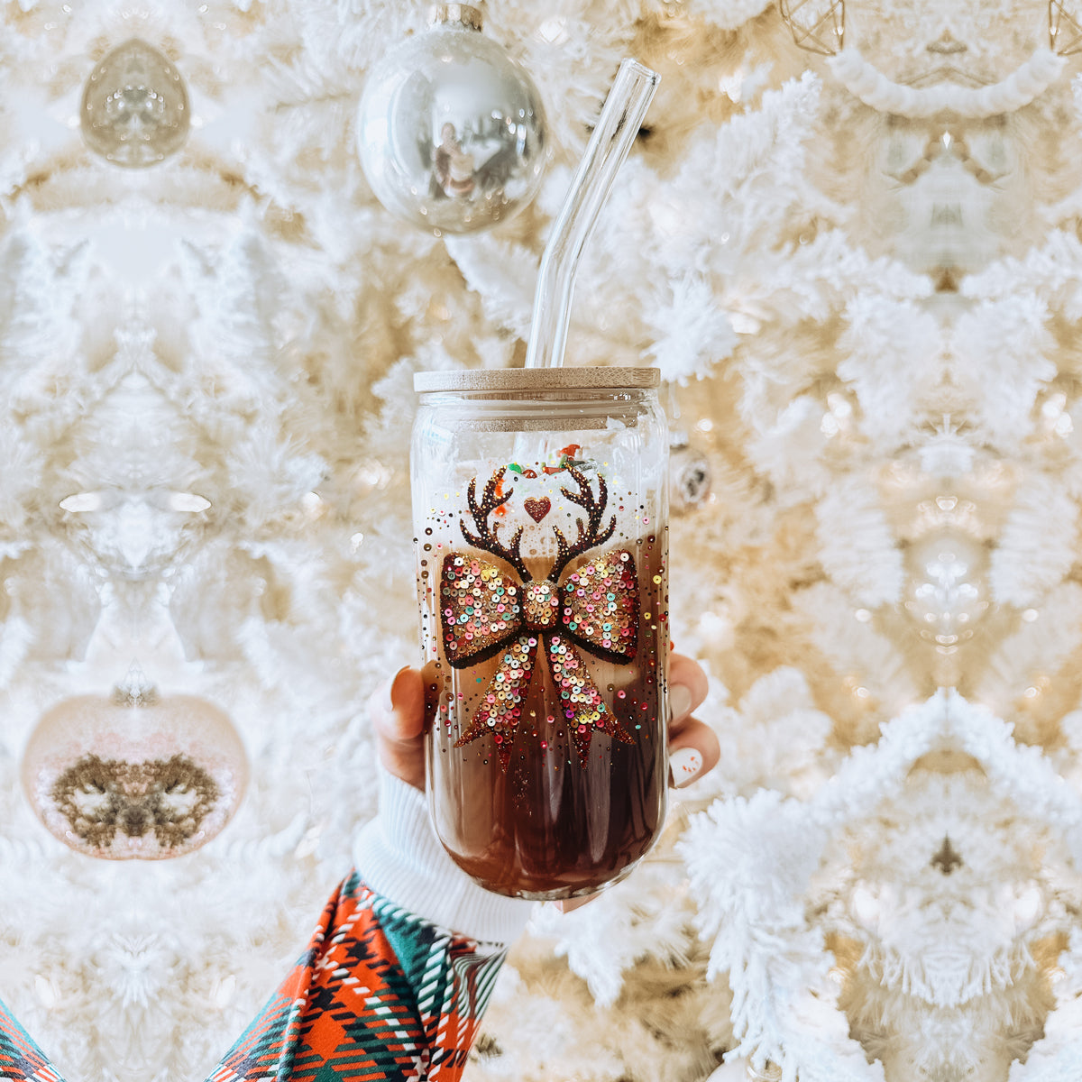 Sequin Bow Antlers