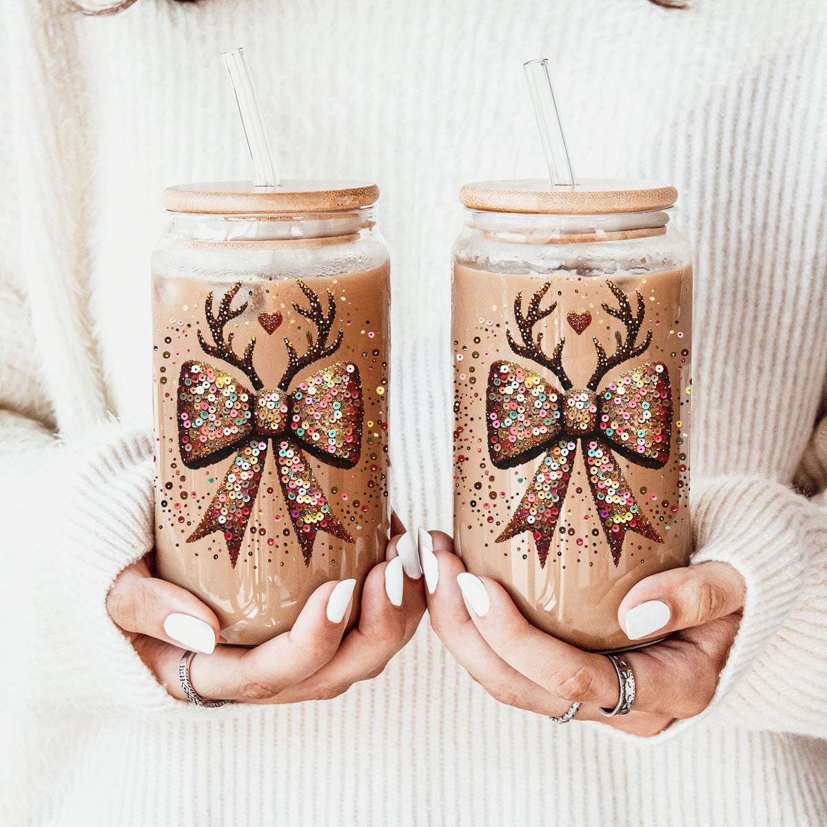 Sequin Bow Antlers