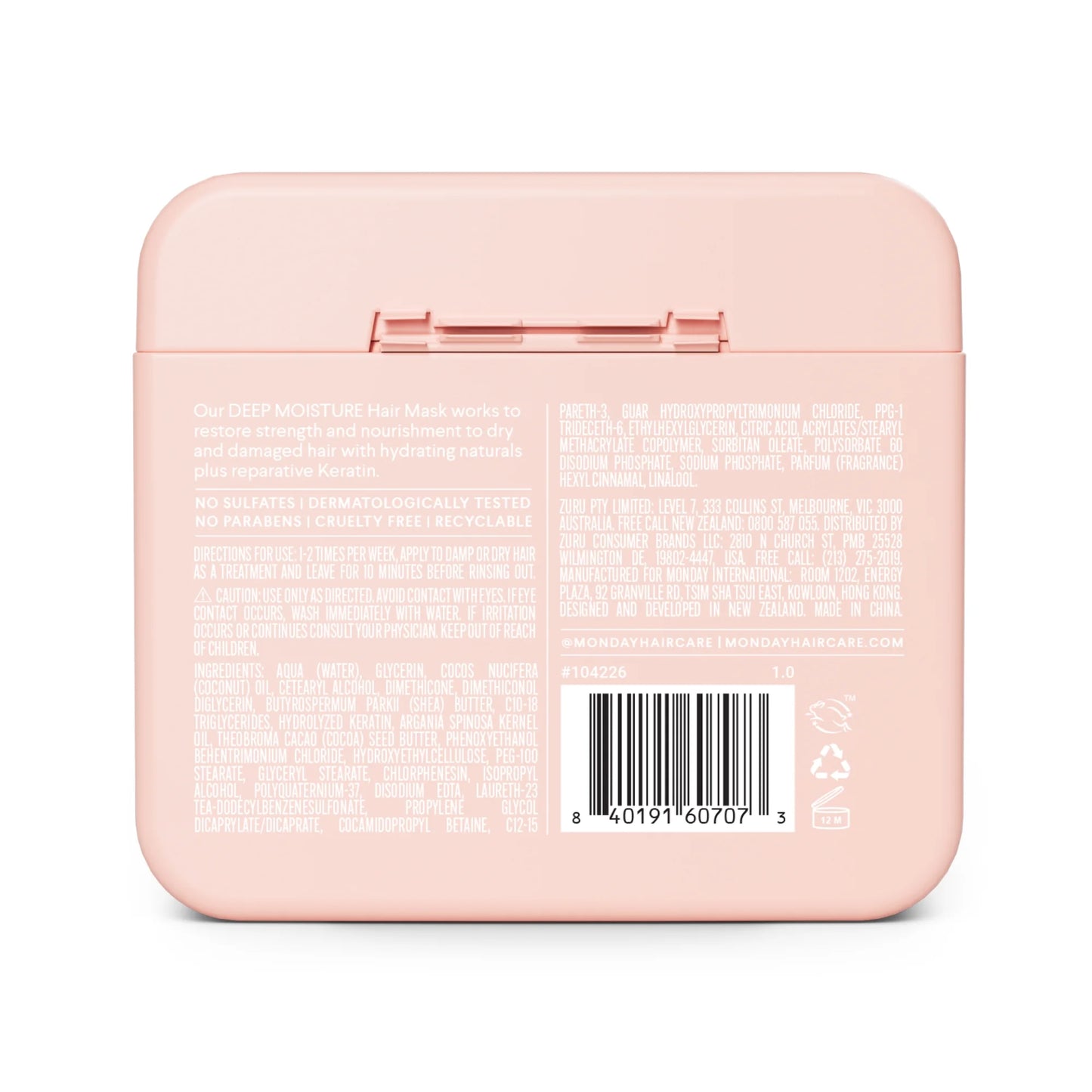 MONDAY Haircare Deep Moisture Hair Mask