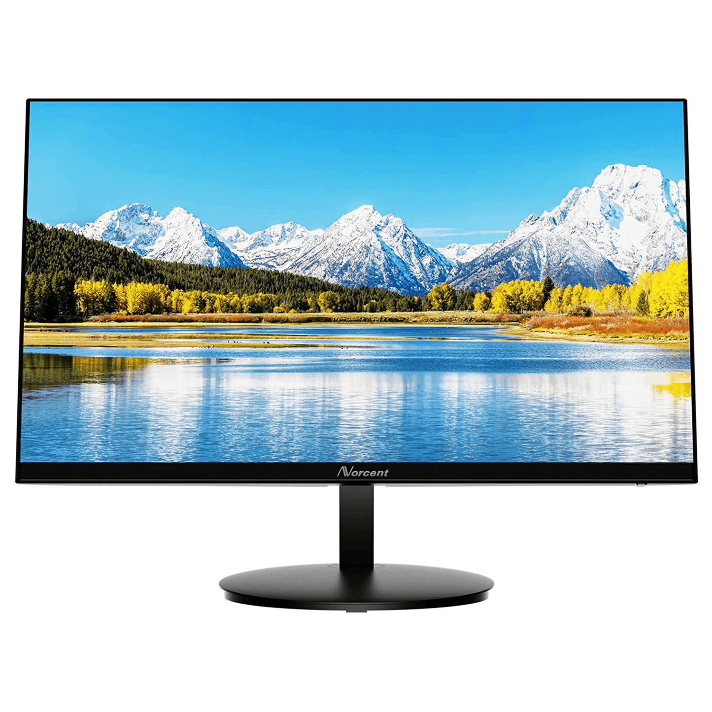 Norcent 24 Inch Frameless Computer Monitor FHD 75HZ VA with Built-In Speakers