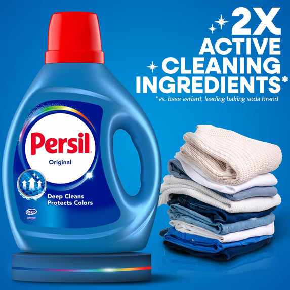 Persil Deep Clean Liquid Laundry Detergent, Original, 84 fl oz, 64 loads
