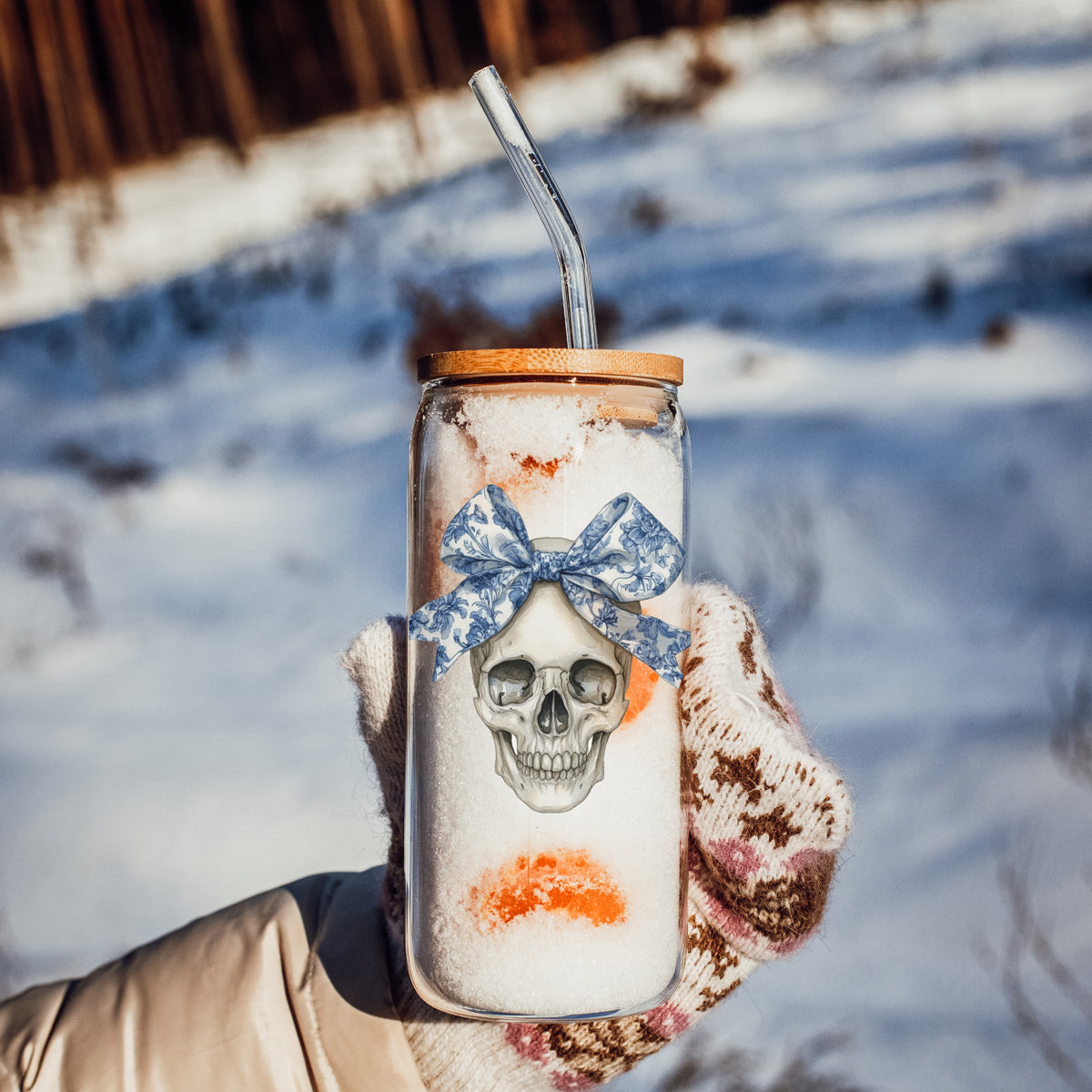 Bow Skull 20oz