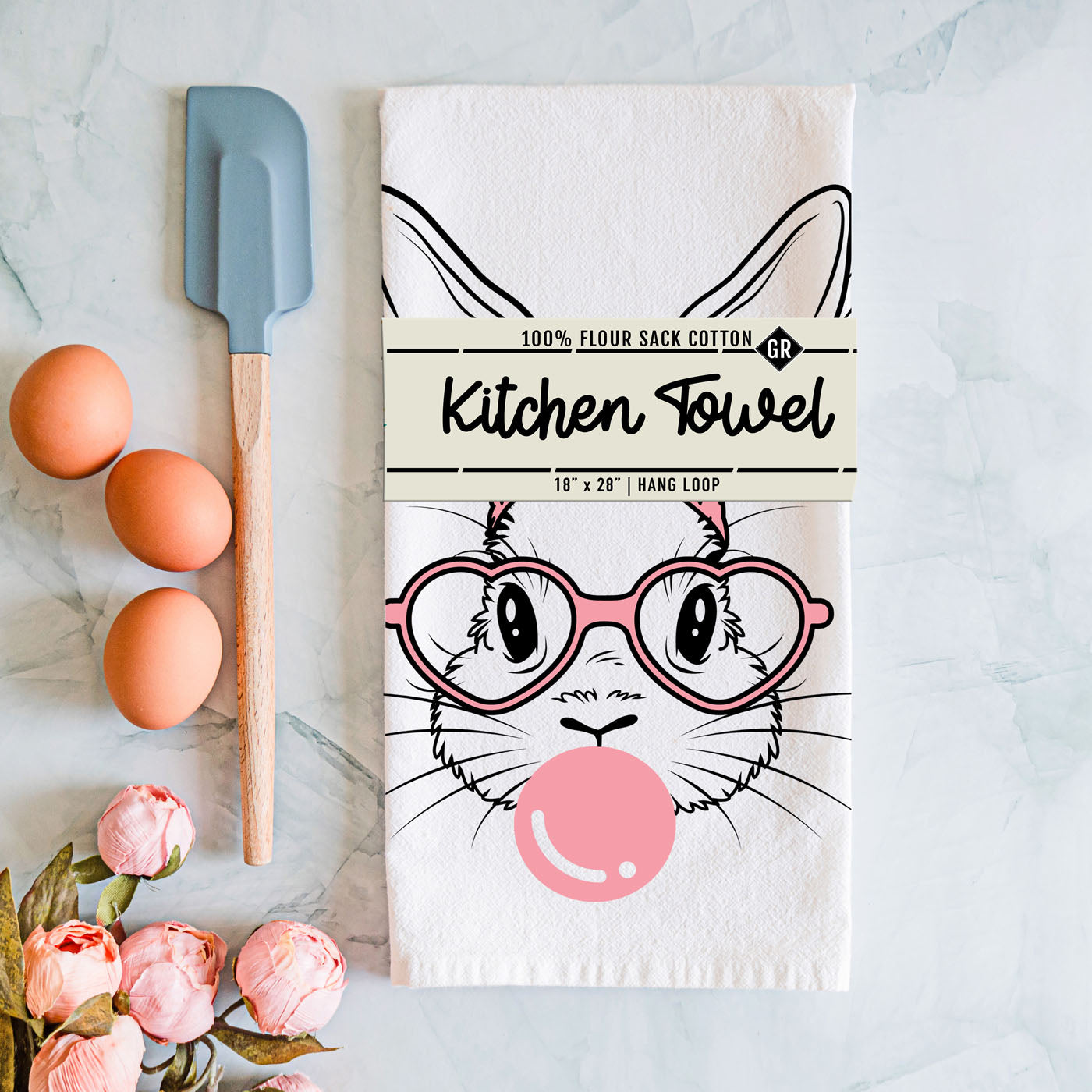 Bubblegum Bunny Towel