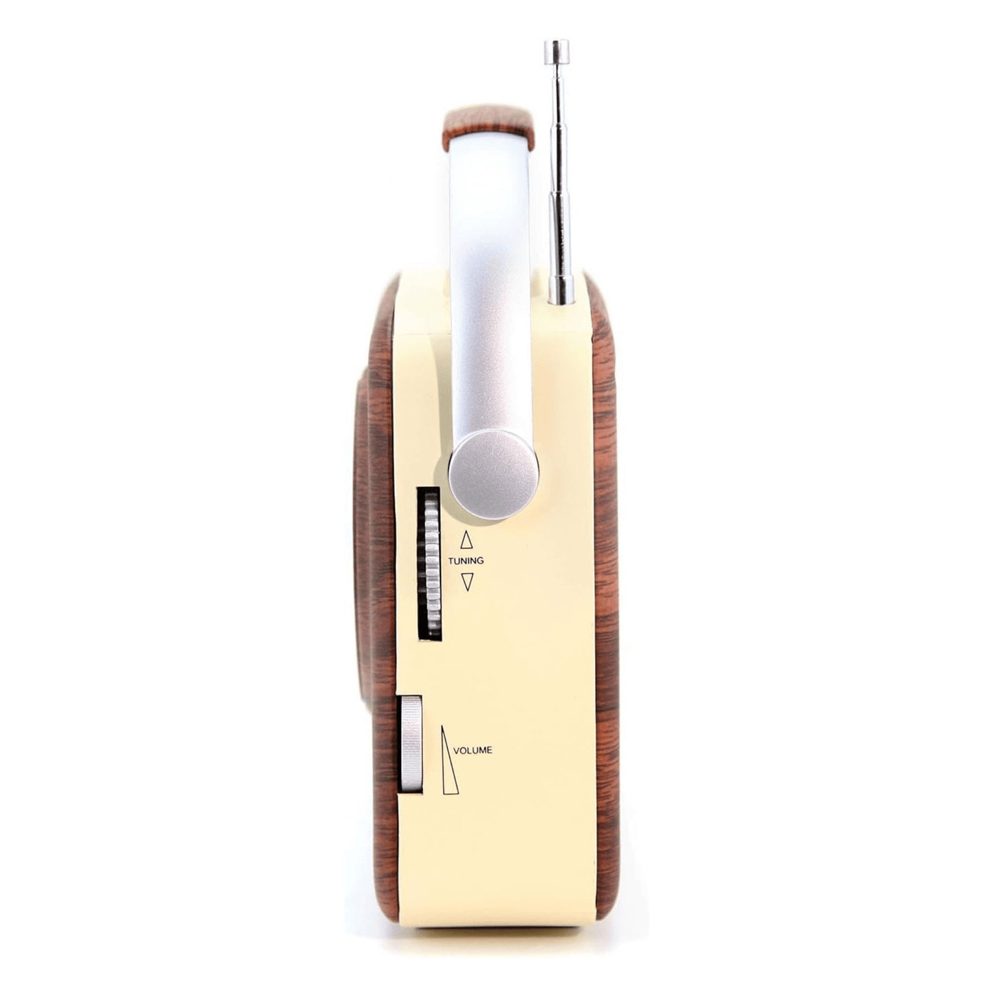 Emerson Portable Retro Radio with Built-In Rechargeable Battery and Memory Set