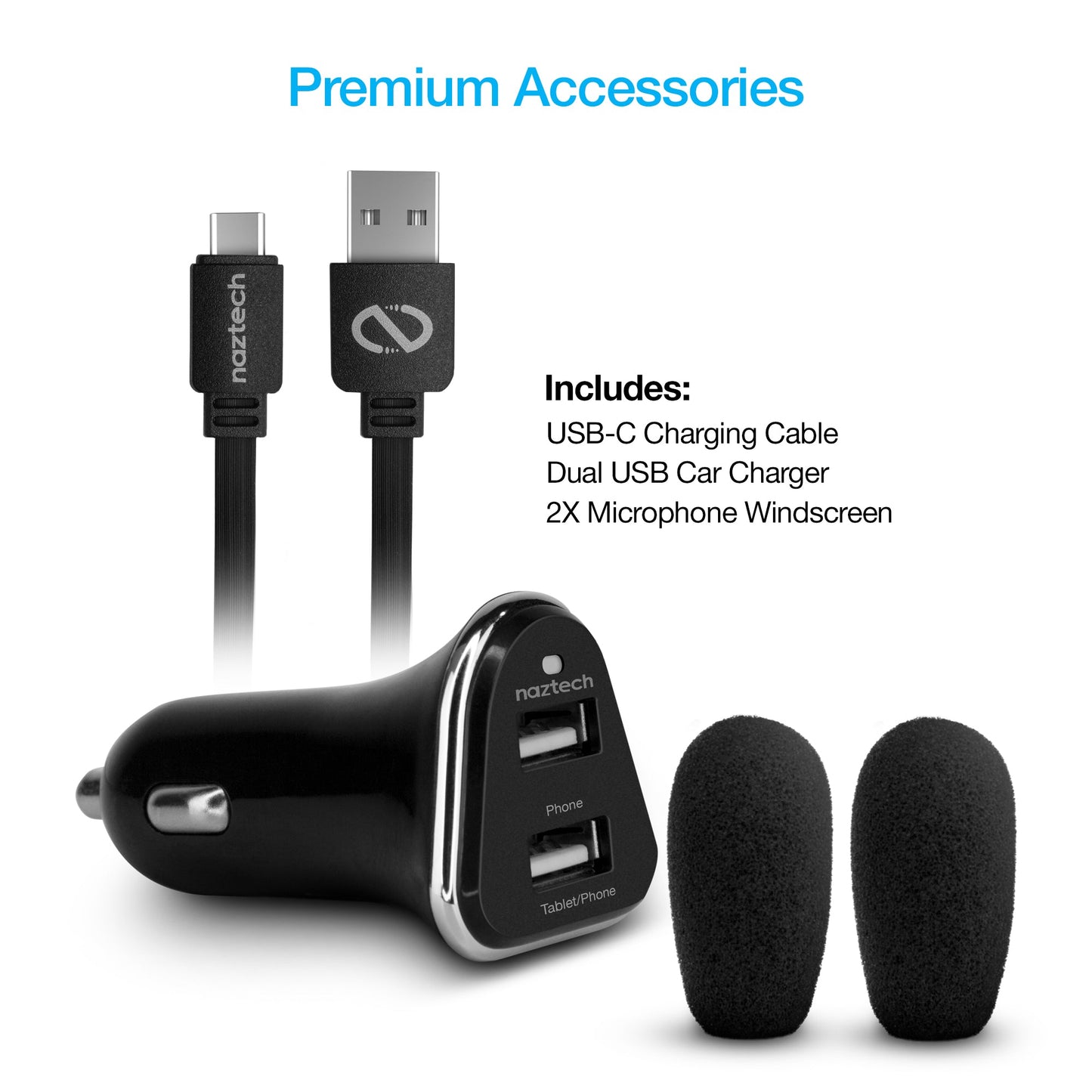 Naztech NXT-700 Xtreme Noise Cancelling Headset for Car Use