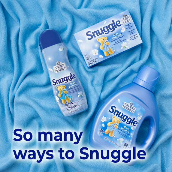 Snuggle Blue Sparkle Cuddle Up Fresh Dryer Sheets, 40 Count
