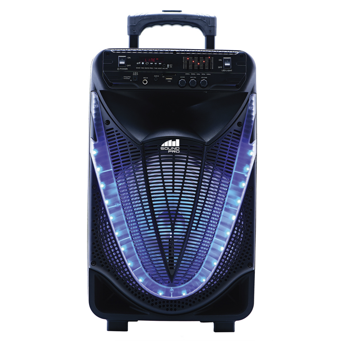 Naxa Portable 12 inch Bluetooth Party Speaker with Disco Light (NDS-1233)
