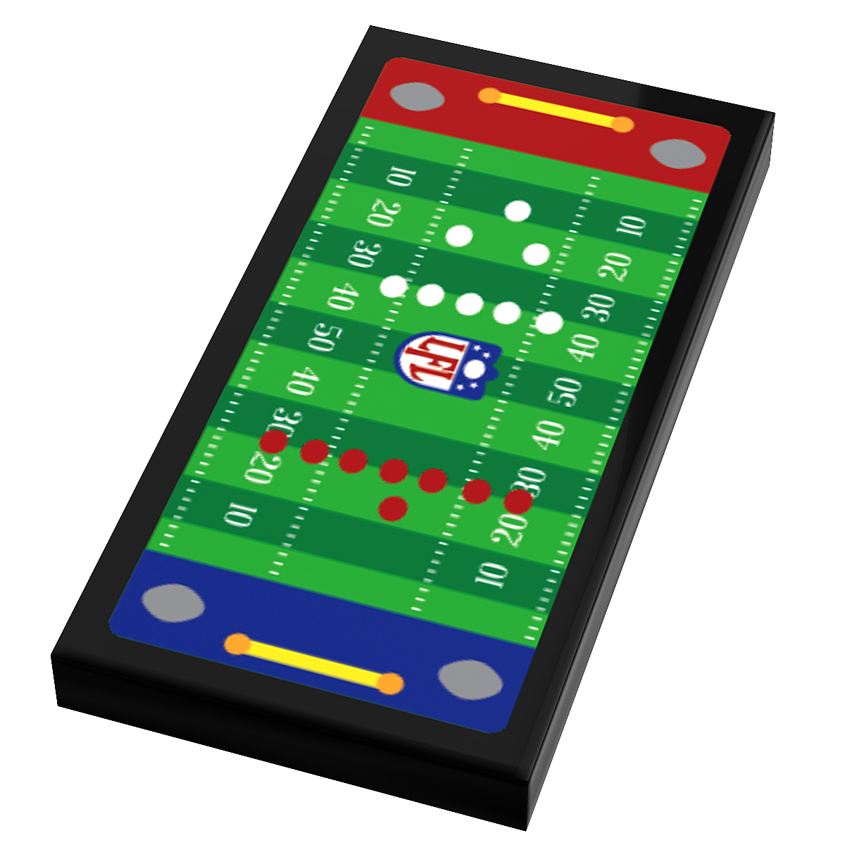 Electric Football Custom Printed 2x4 Tile made using LEGO part - B3 Customs