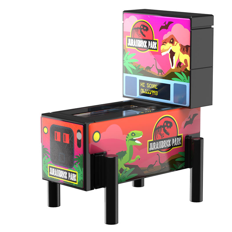 Jurassbrick Park - Pinball Arcade Machine Building Set made using LEGO parts