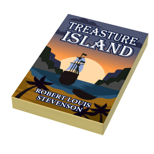 Treasure Island Book Tile (2x3) made using LEGO part