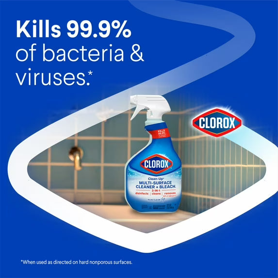 Clorox Clean-Up All Purpose Cleaner Spray with Bleach, Rain Clean, 32 fl oz