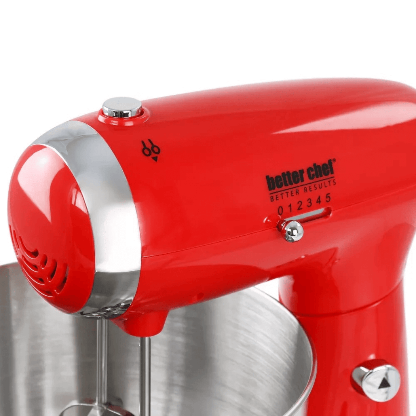 Better Chef 350W Classic Stand Mixer with Stainless Steel Bowl