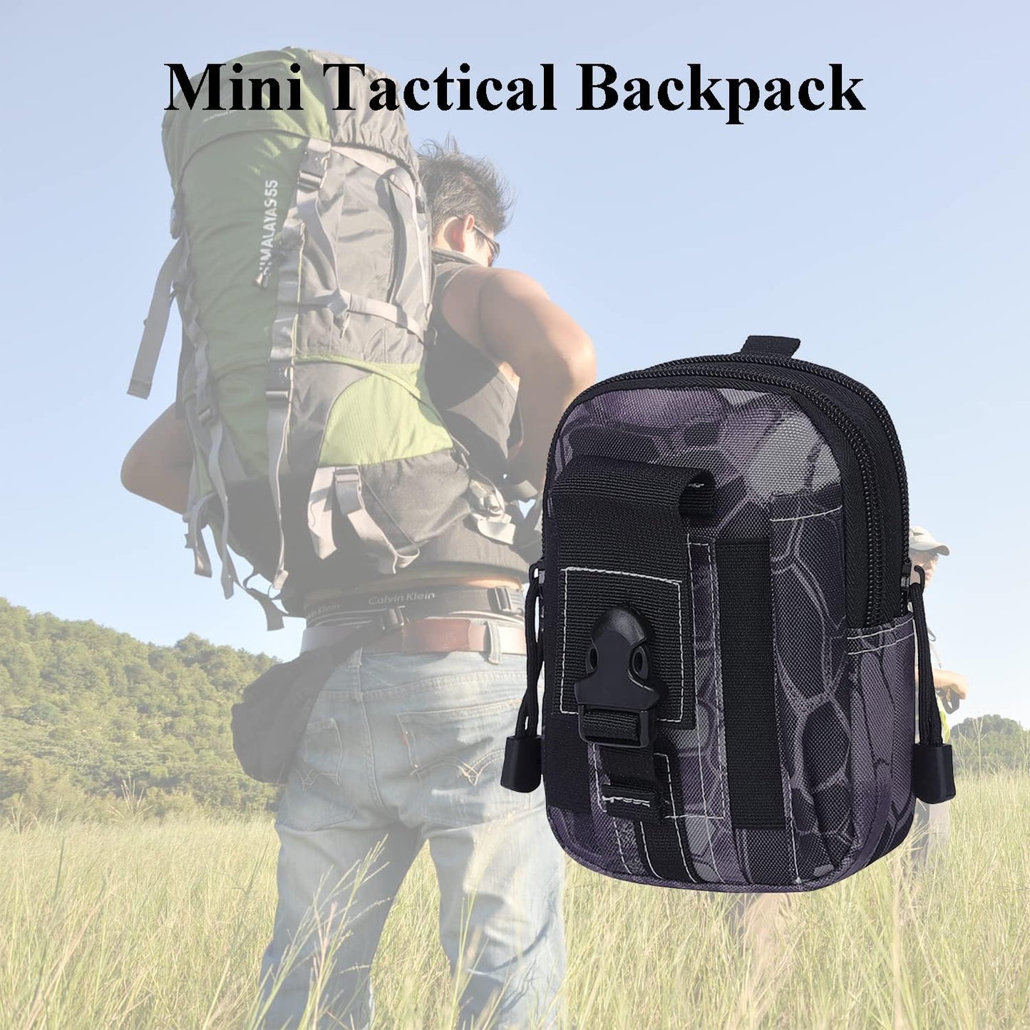 JupiterGear Tactical MOLLE Military Pouch Waist Bag for Hiking, Running and Outdoor Activities